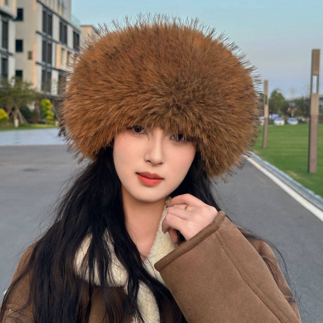 Chapeau circulaire ouvert en f - Knit Beanie Hat Warm avis et prix