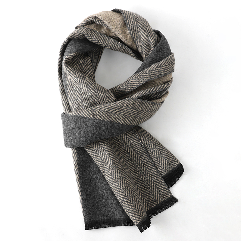 Luxe hiver hommes écharpe châl - Wool Scarf Men avis et prix